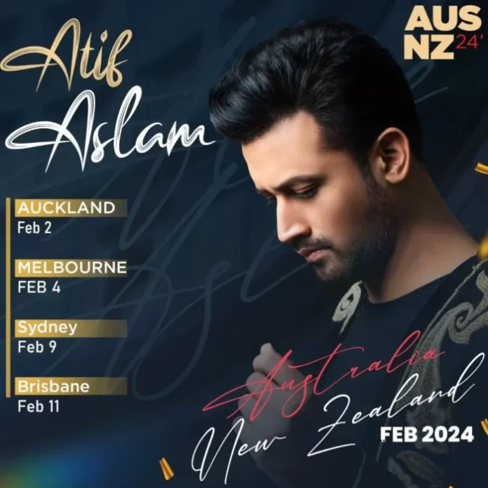 Atif Aslam Aus & NZ Tour 2024