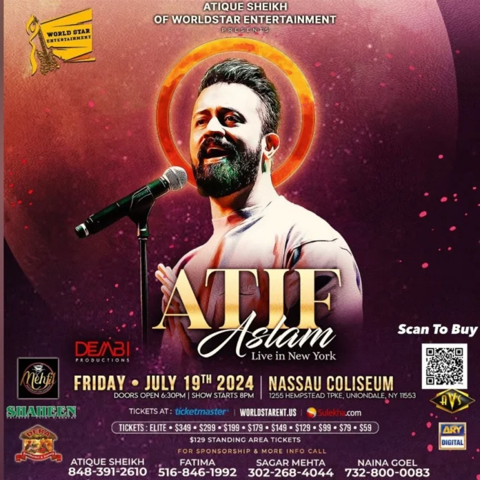 Atif Aslam Live Concert New York 2024